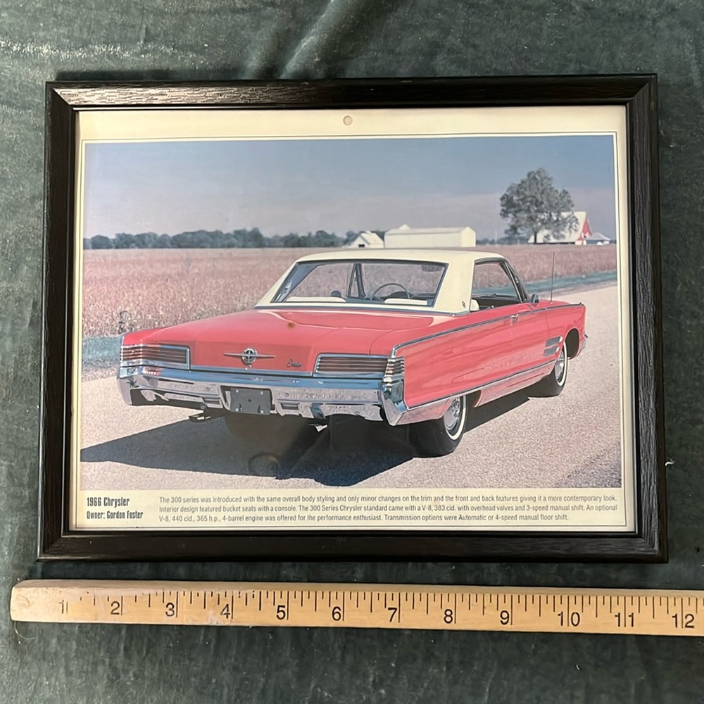 VTG Chrysler Car Framed Print